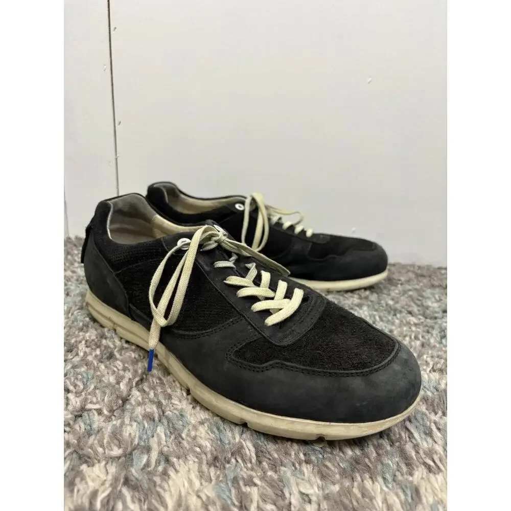 Birkenstock Shoes Mens 44 11 Cincinnati Suede Sneaker Black Casual Cork Footbed